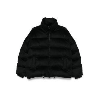 Soft Goat High-neck Puffer Jacket