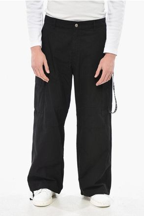 44 Label Group Cotton Cargo Pants with Ankle Drawstring size 48
