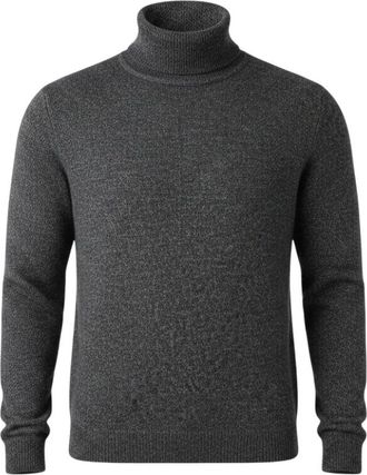 Roberto Collina Truien & Vesten, Heren, Grijs, 2Xl, Rollkragenpullover Merino / Baby Camel