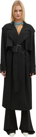 J.W.Anderson Lange trenchcoat - Dames - Trenchcoats - Zwart - M - Wol - Jassen