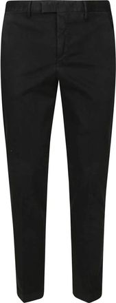 Pantaloni Torino Elegante Formele Broek voor Veelzijdig Gebruik - Heren - Slim Fit Broeken - Zwart - L - Katoen - Broeken