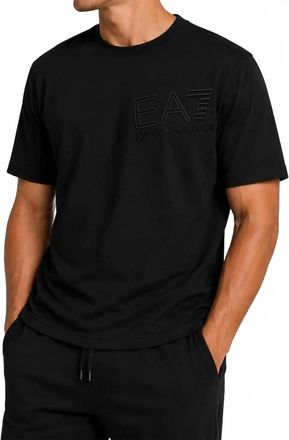 Emporio Armani Ea7 Zig Zag T-Shirt In Black