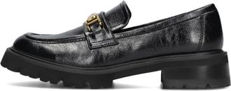 Twinset Zwarte Leren Look Loafers Dames - Dames - Loafers - Zwart - 41 EU - Schoenen