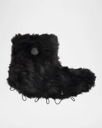 Moncler Men & apos;s Gaiter Trailgrip Faur Fur Ankle Boots