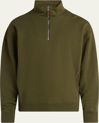 Bottega Veneta Mens Quarter-Zip Sweatshirt