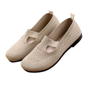 Generic Clearance UK Womens Mary Jane Walking Shoes Slip on Trainers Non Slip Orthopedic Shoes Breathable Casual Sneakers All Day Walking Non Slip Soft Sole E