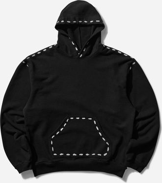 KAPITAL Men s SWT Knit Marionette Hoodie Black