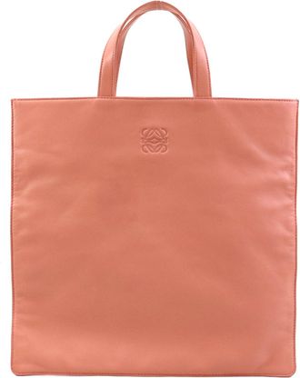 Loewe Salmon Pink Leather Handbag Tote Bag (Pre-Owned)