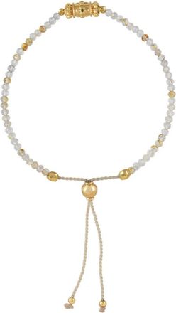 Doroth&eacute;e Sausset Rakhi Elizabeth Stones Verstelbare Armband - Dames - Armbanden - Geel - ONE Size - Accessoires