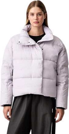 Rossignol Aretu Cropped Down Jacket - Dames - Ski Jassen - Paars - M - Nylon - Fitness