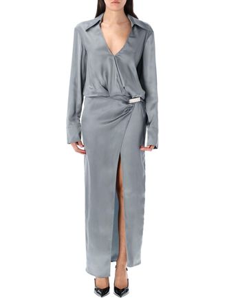 The Attico Lange Chemisier Jurk