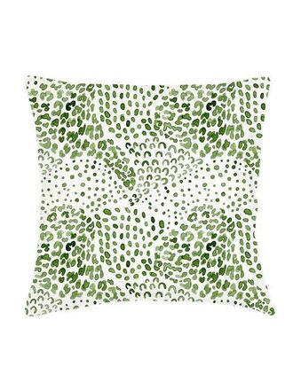 Anaya with Love Green Cheetah Velvet Pillow with Down Alternative Insert at Nordstrom, Size 20X20