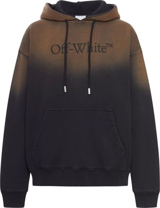 Off-white Felpa con cappuccio e logo - Nero