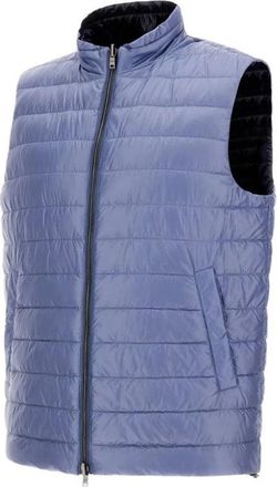 Herno Omkeerbaar Nylon Vest Blauw - Heren - Bodywarmers - Blauw - M - Nylon - Jassen