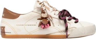 Crime London Sneakerina Blossom Glide - Dames - Sneakers - Wit - 39 EU - Leer - Schoenen