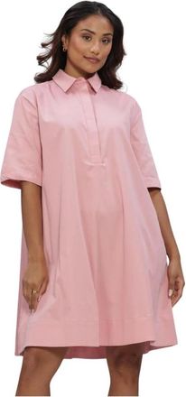 Est'seven Beyza Dress - Dames - Shirt Kleedjes - Roze - 2XL - Kleedjes