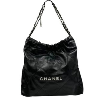 Chanel Pre-owned Vintage Schoudertas - Dames - Pre-owned - Zwart - Maat: ONE Size Leer