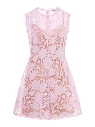 Self Portrait PINK LACE MINI DRESS - Self-portrait - Woman