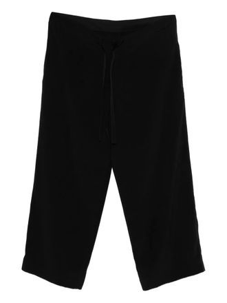 Yohji Yamamoto drawstring trousers - Black