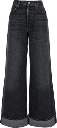 A Gold E Grijze Denim Jeans voor Dames - Dames - Loose Fit Jeans - Grijs - W27 - Denim - Jeans