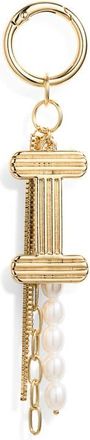 Chelsea28 Initial Faux Pearl Bag Charm in I- White- Gold at Nordstrom