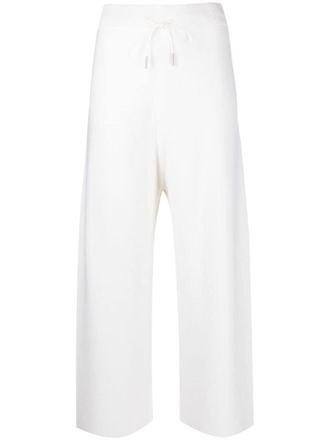 Fabiana Filippi elastic waist palazzo trousers - White