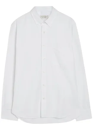 Officine G&eacute;n&eacute;rale Cotton Oxford Shirt - White - XL