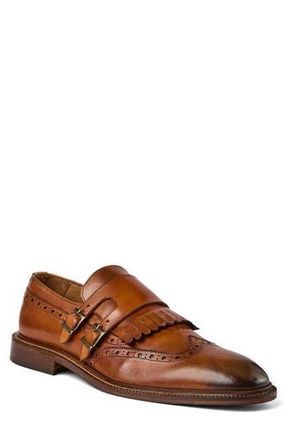 Bruno Magli Ancona Double Monk Strap Shoe in Cognac at Nordstrom Rack, Size 10.5