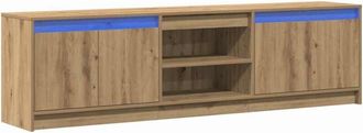 vidaXL Vidaxl - Gabinete de tv Marrón 182 x 34 x 50 cm Madera contrachapada