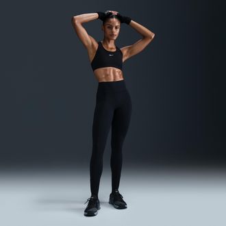 Nike Womens Universa High-Waisted Full-Length Leggings with No Front Seam in Black | HQ6810-010