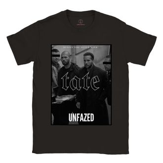 Generic Andrew Tate, Tate Brothers, Top G, Free Top G, UNFAZED, Classic Unisex Crewneck T-Shirt (as8, Alpha, m, Regular, Regular) Black
