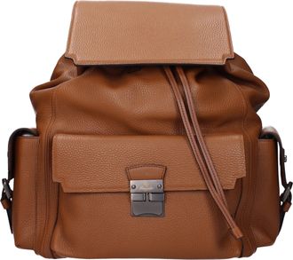 Pineider Herrens Braune/hellbraune Ledertaschen und Beutel