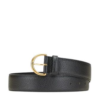 Gucci Pre-owned Vintage Leather Belt - female - Gucci Vintage - Vintage Belts - Black - ONE SIZE - Pre-owned