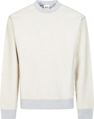 Arte Reversible Label Crewneck - Heren - Sweatshirts - Grijs - S - Katoen - Hoodies & sweatvesten