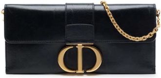 Dior Pre-owned Leren Schoudertas - Dames - Vintage Clutch - Zwart - ONE Size - Leer - Vintage