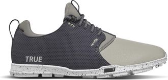 TRUE linkswear Mens Original 1.2 Waterproof Golf Shoes - Premium Leather, All-Weather Performance, Nine Iron Grey, 8 UK