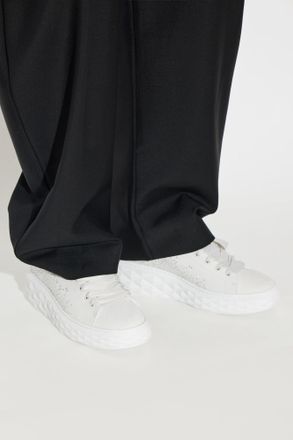 Jimmy Choo London Diamond Light Maxi Sports Shoes, Womens, White