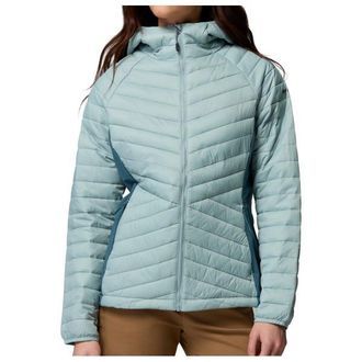 Columbia Powder Pass III Hybrid Hooded Jacket Kunstfaserjacke f&uuml;r Damen | t&uuml;rkis/grau