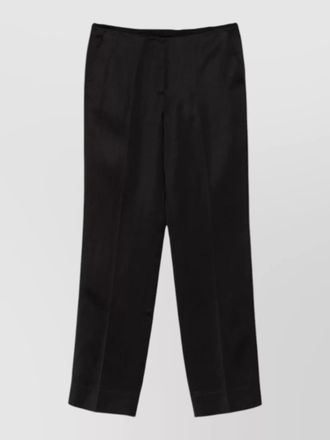 Toteme linen blend trousers straight leg tailored