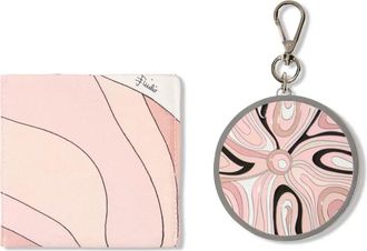 Pucci Spiegel-bedel met Marmo-print - Roze