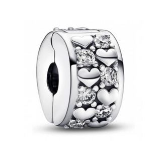 Pandora Ladies Infinite Hearts Sparkling Clip Charm