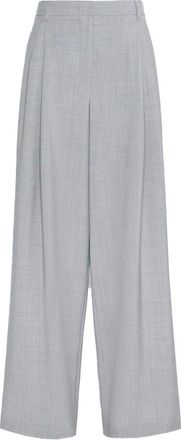 Max Mara Smmtartufo Wijde Broek - Dames - Broeken - Grijs - Maat: M Zijde