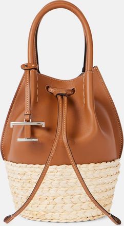 Tod's Secchiello Bux in pelle e rafia