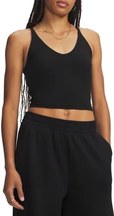 Under Armour Meridian Support Tank in 008 Ultimate Black at Nordstrom, Size Xx-Large