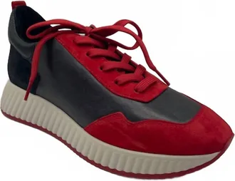 Softwaves Womens Aki Sneakers In Ferarri/black