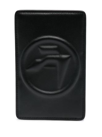 AMBUSH logo-embossed card holder - Black