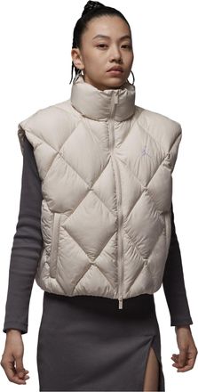 Nike Jordan (WMNS) Air Jordan Brooklyn Quilted Puffer Vest Light Orewood Brown HV0414-104