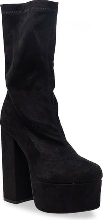 Chase + Chloe by Intouch Footwear Shana Platform Boot in Black Suede at Nordstrom Rack, Size 7