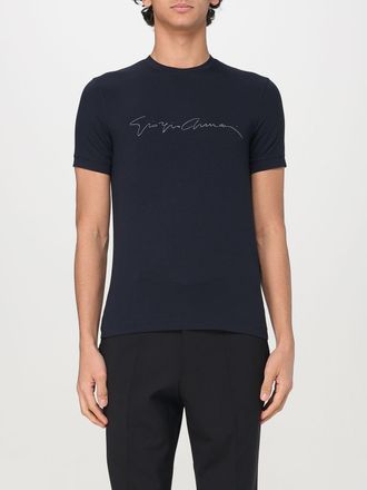 Giorgio Armani T-shirt in cotone stretch con logo Giorgio Armani