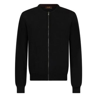 Moorer Cashmere Knitwear, male, Black, Size: S Casale Cashmere Cardigan